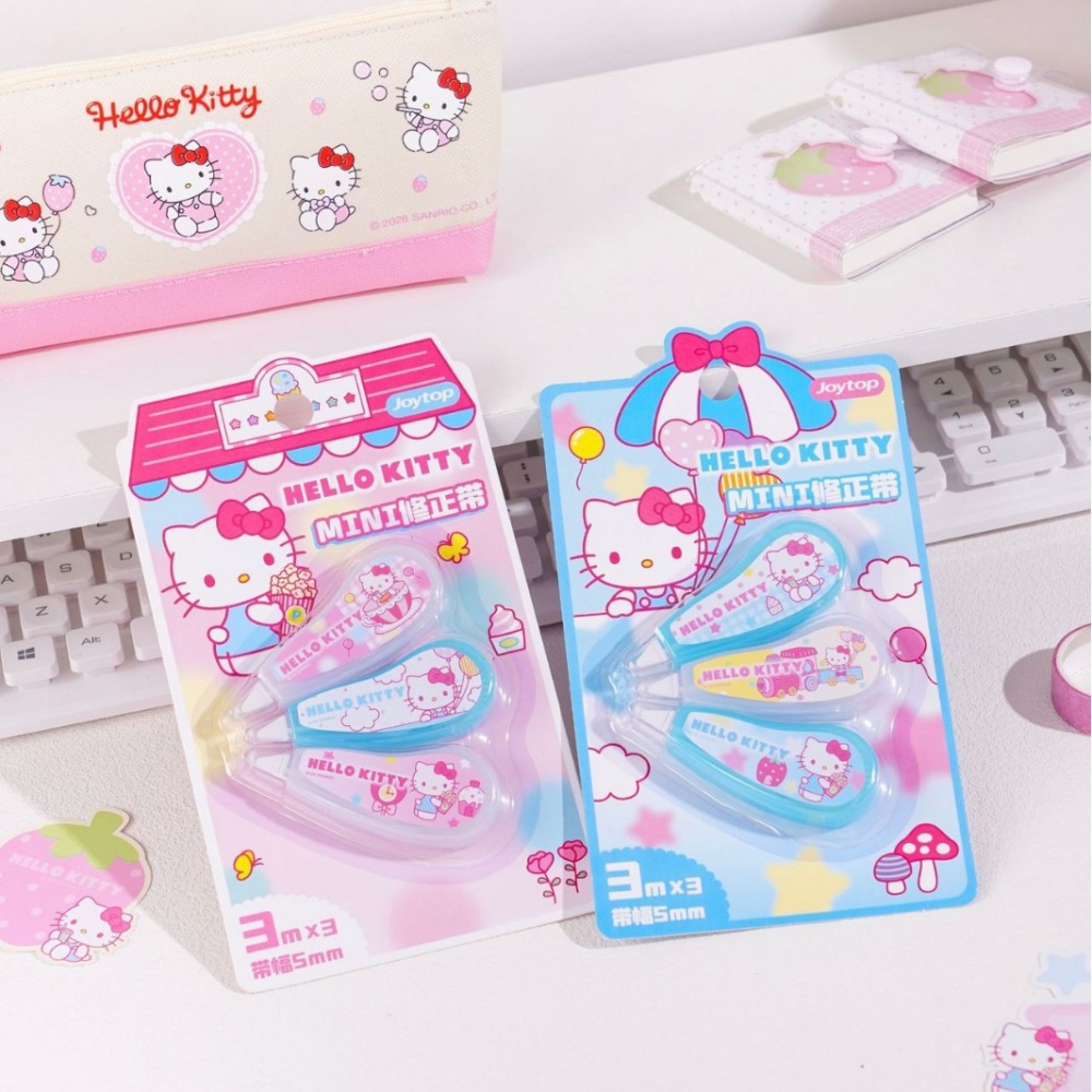 Correction Tape Roller - เทปลบคำผิดแท้ Hello Kitty Sanrio Kawaii แบบลูกกลิ้ง