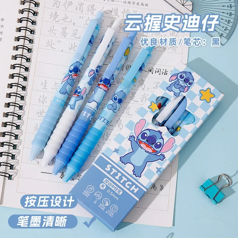 Stationery Warehouse - ปากกาเจลคุณภาพสูง Aniime 4 ชิ้น แบบหัวเข็ม ปากกาลูกลื่นแบบน้ำตรง