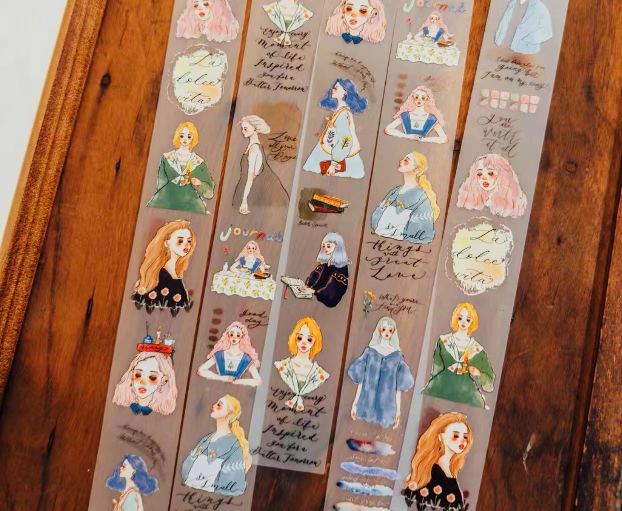 Washi Tape Set - 1 ห่วง-90 ซม.พจนานุกรม Dolce Vita Studio
