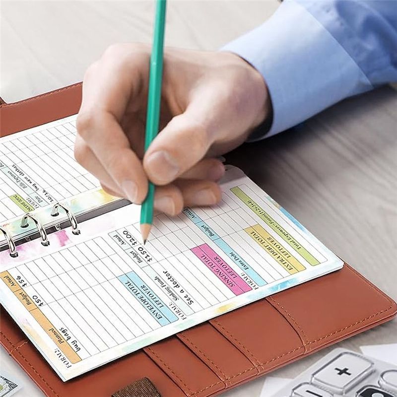 Planner Weekly Budget - รีฟิลสมุดแพลนเนอร์ ABBQ-A6 รุ่นล่าสุด 82 แผ่น แพลนเนอร์รายเดือน/รายสัปดาห์