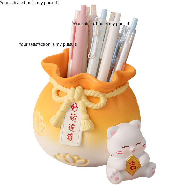 Ideal Stationery & Office Supply - ที่ใส่ปากกาดีไซน์สร้างสรรค์สไตล์ Ins สวยงาม ที่จัดระเบียบเครื่องเขียนบนโต๊ะทำงาน เหมาะเป็นของขวัญวันครูและของขวัญสำหรับนักเรียน