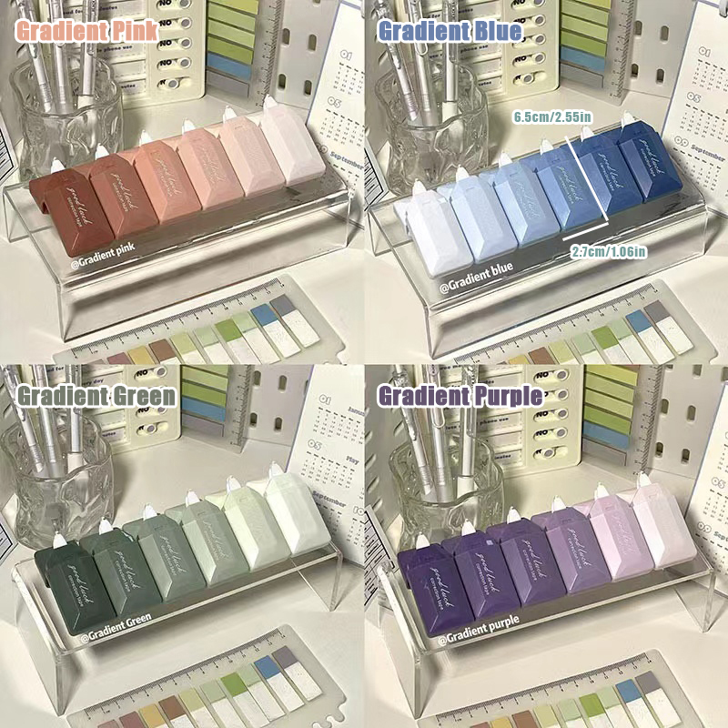 6PC การ์ดสไตล์เทปแก้ไขไล่โทนสี - Correction Tape Roller บทวิจารณ์และราคา