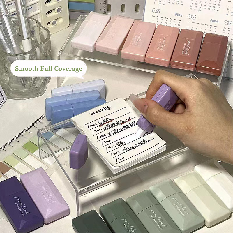6PC การ์ดสไตล์เทปแก้ไขไล่โทนสี - Correction Tape Roller บทวิจารณ์และราคา