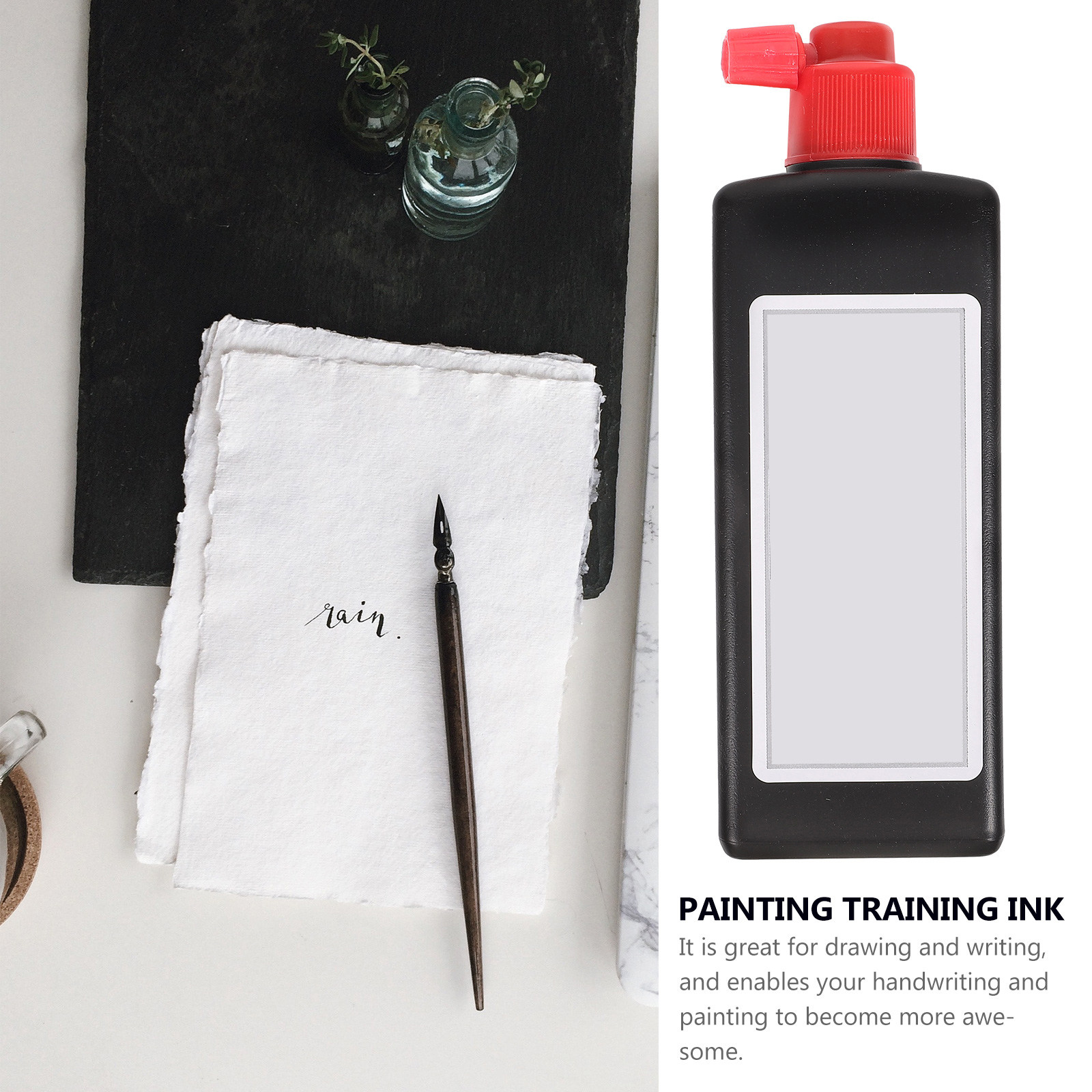 หมึกเขียนพู่กันจีนคุณภาพดี เขี - Calligraphy Ink Bottle บทวิจารณ์และราคา