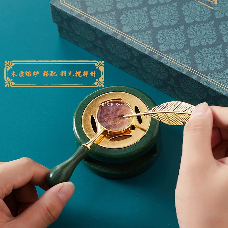 WAX Seal ชุดแสตมป์เคลือบแสตมป์ - Wax Seal Stamp Kit บทวิจารณ์และราคา