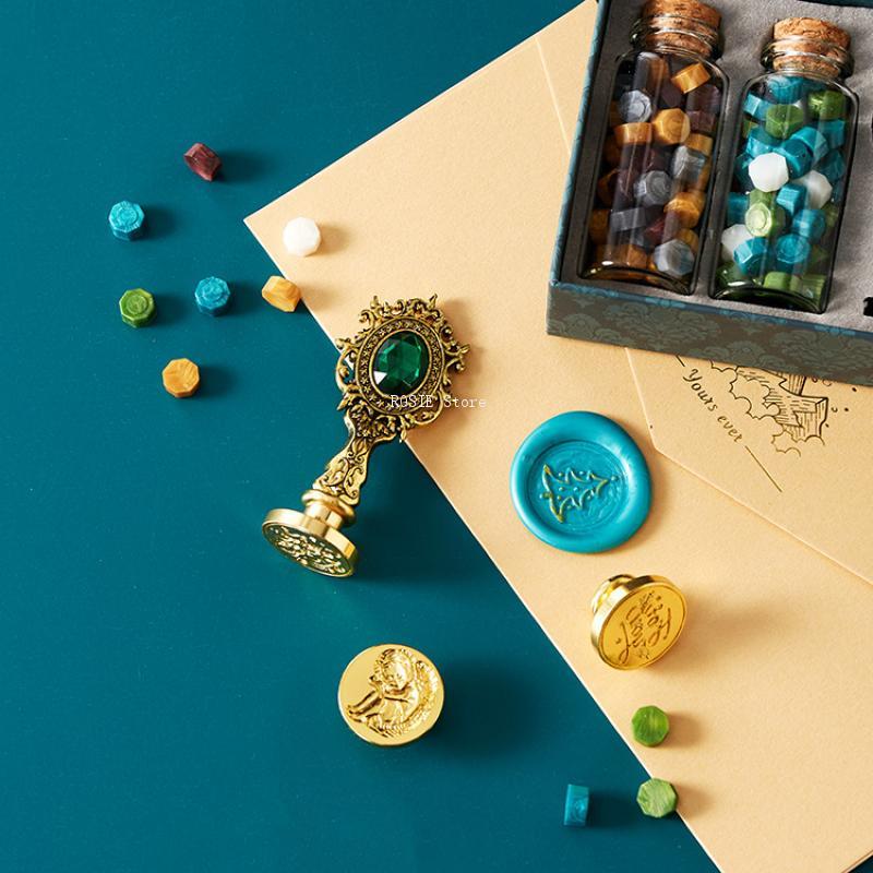 WAX Seal ชุดแสตมป์เคลือบแสตมป์ - Wax Seal Stamp Kit บทวิจารณ์และราคา