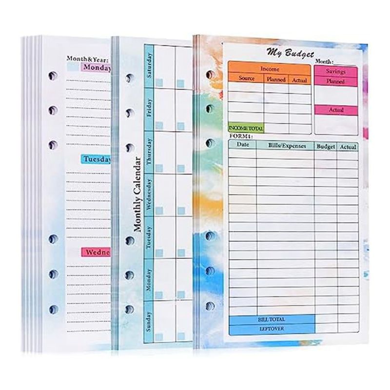 FTGT-A6 รีฟิลสมุดวางแผนงบประมา - Planner Weekly Budget บทวิจารณ์และราคา