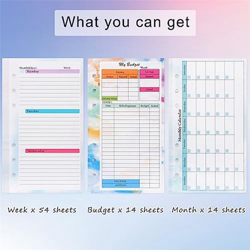 FTGT-A6 รีฟิลสมุดวางแผนงบประมา - Planner Weekly Budget บทวิจารณ์และราคา