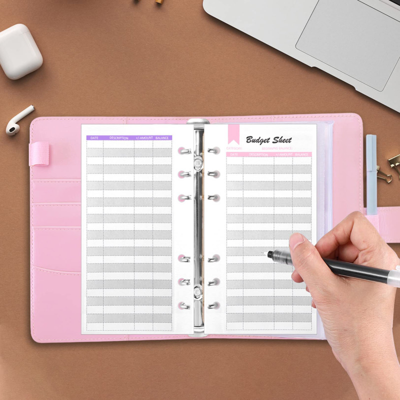 A6 PU หนัง Budget Binder เงินส - Planner Weekly Budget บทวิจารณ์และราคา