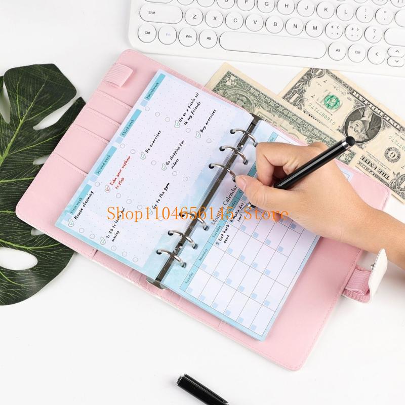 กระดาษรีฟิลแบบแผ่นหลวม แบบมีเส - Planner Weekly Budget บทวิจารณ์และราคา