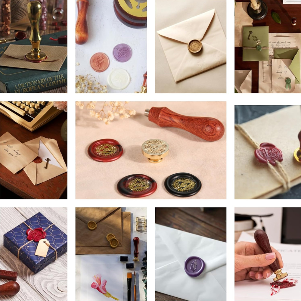 ตราประทับขี้ผึ้งแบบกำหนดเอง, ช - Wax Seal Stamp Kit บทวิจารณ์และราคา