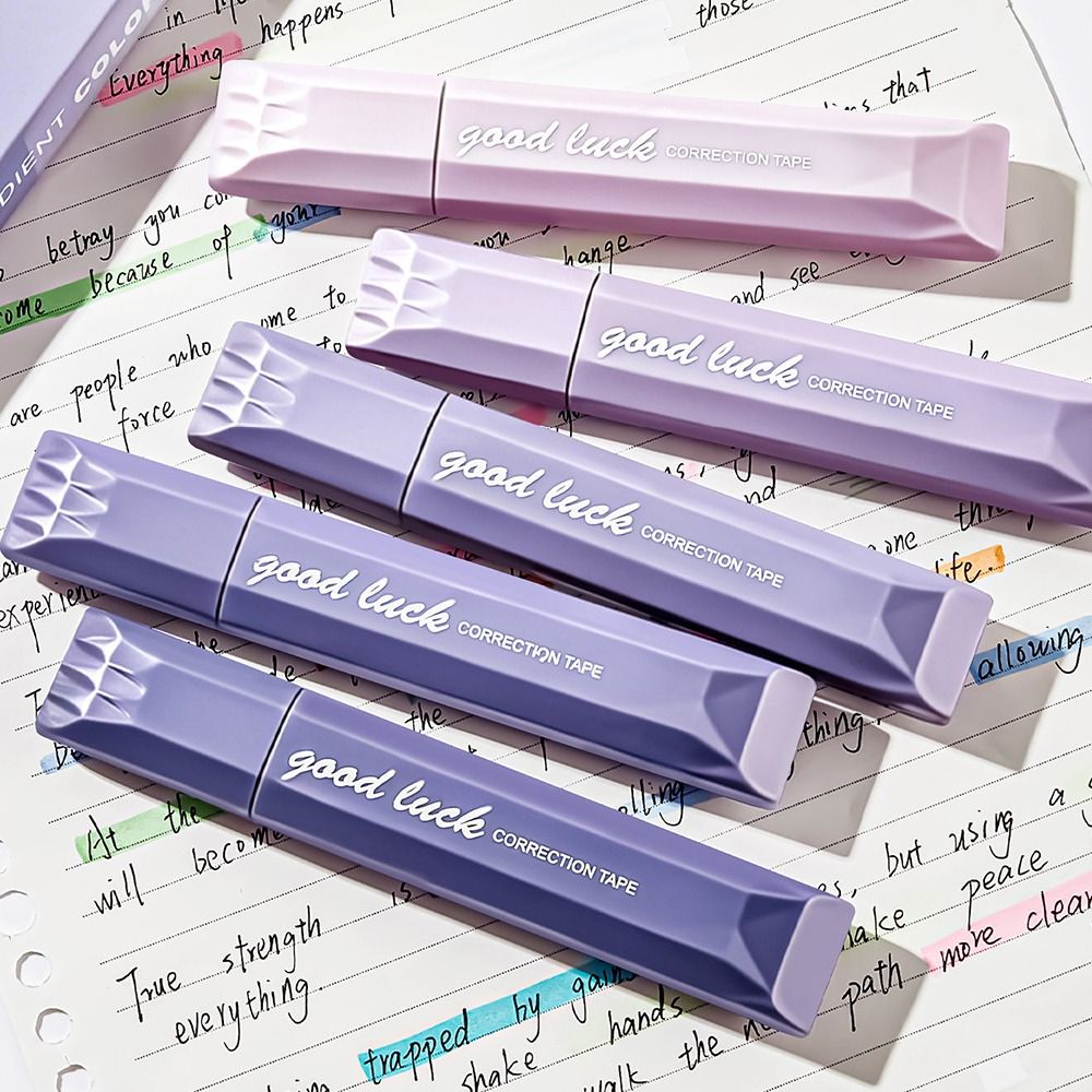 5 ชิ้น/ชุด เทปลบคำผิดสีไล่เฉดแ - Correction Tape Roller บทวิจารณ์และราคา