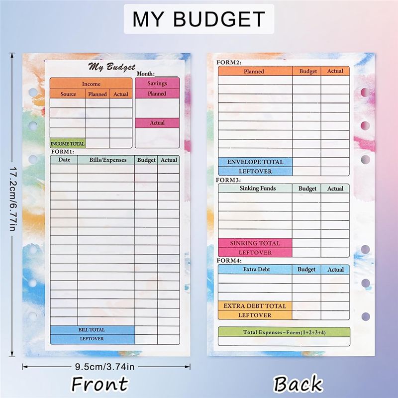รีฟิลสมุดแพลนเนอร์ ABBQ-A6 รุ่ - Planner Weekly Budget บทวิจารณ์และราคา