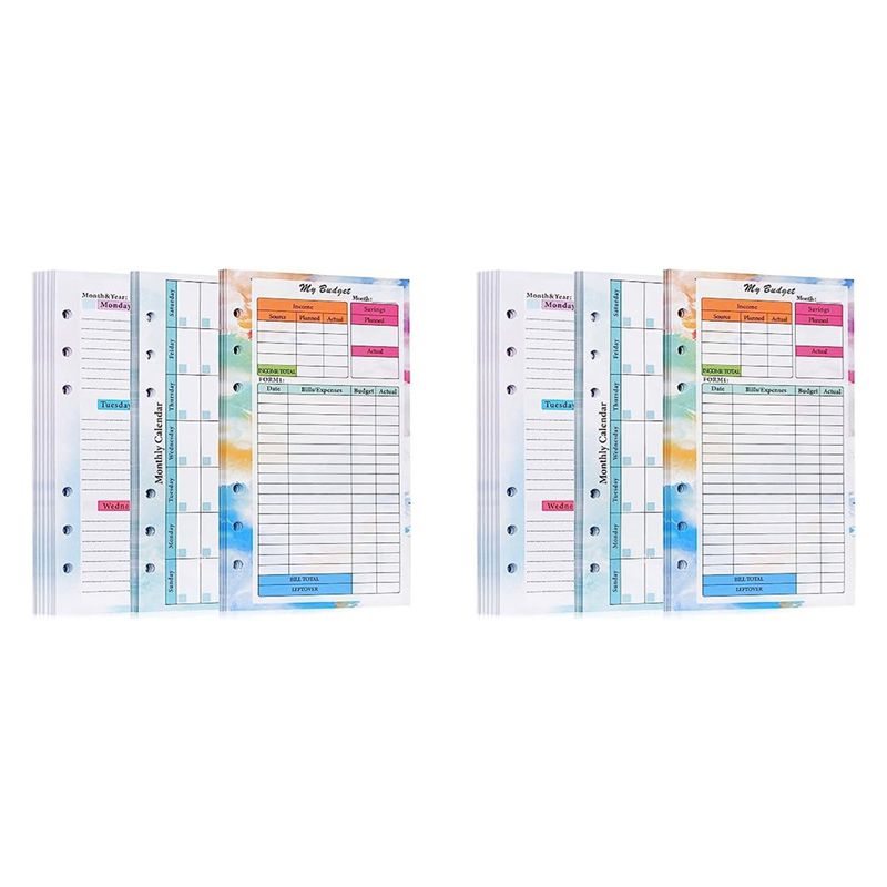 N36R-2 ชุด A6 สมุดวางแผนงบประม - Planner Weekly Budget บทวิจารณ์และราคา